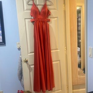Beautiful red prom dress